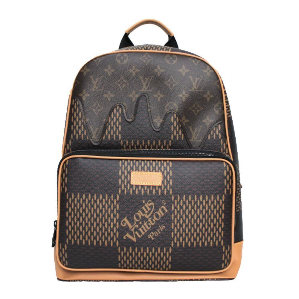 Louis Vuitton Backpack Campus Damier Giant Monogram Brown Black Hardware